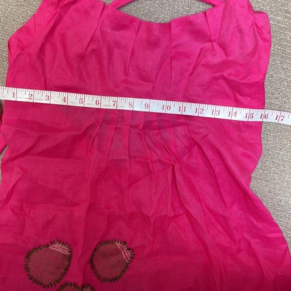 Diane von Furstenberg summer linen sun dress low back size M - Picture 7 of 8